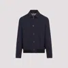 Brunello Cucinelli Tailored Blue Jacket With Classic Button-up Design And Side Pockets In Blue