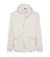 Brunello Cucinelli Cotton Bonded Parka In Neutral
