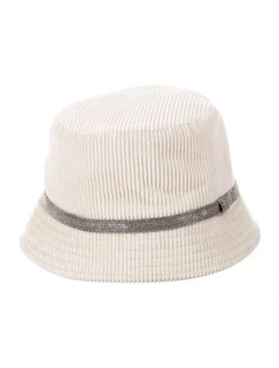 Pre-owned Brunello Cucinelli Cotton Bucket Hat In Neutrals