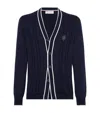 Brunello Cucinelli Cotton Cable-knit Cardigan In Blue