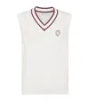 Brunello Cucinelli Cotton Cable-knit Sweater Vest In White