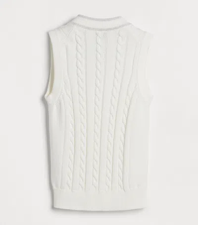 Brunello Cucinelli Kids' Cotton Cable-knit Vest
