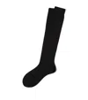 Brunello Cucinelli Cotton Calf-length Socks In Black