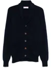 Brunello Cucinelli Men Long Sleeve Cardigan In Blau