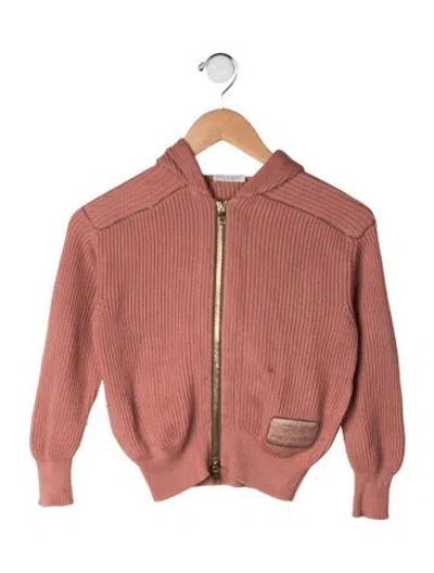 Pre-owned Brunello Cucinelli Babies' Cotton Cardigan In Pink