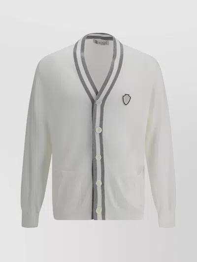 Brunello Cucinelli Cotton Cardigan In White