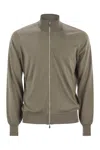 Brunello Cucinelli Long Sleeve Casual Jacket In Brown