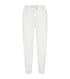 Brunello Cucinelli Drawstring-waist Tapered Track Trousers In White