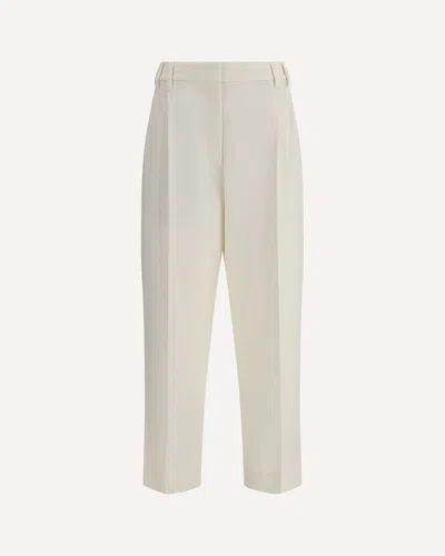 Brunello Cucinelli Cotton Chino Pants In White