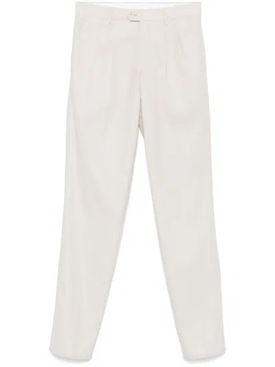 Brunello Cucinelli Cotton Chinos In White