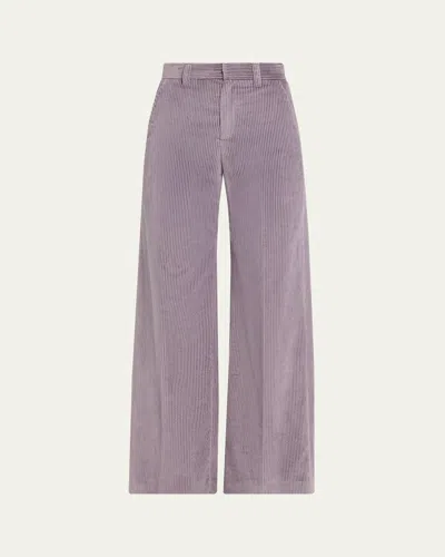 BRUNELLO CUCINELLI COTTON CORDUROY SARTORIAL TROUSERS WITH MONILI TRIM
