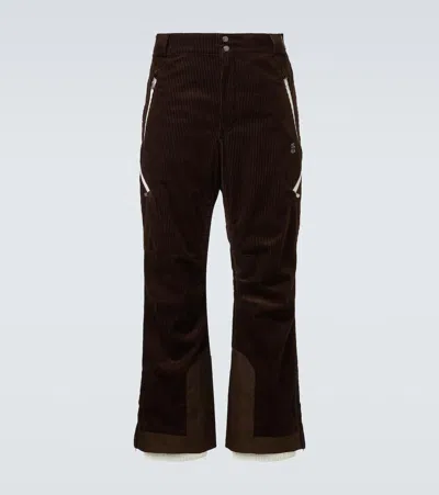 Brunello Cucinelli Cotton Corduroy Ski Pants In Brown