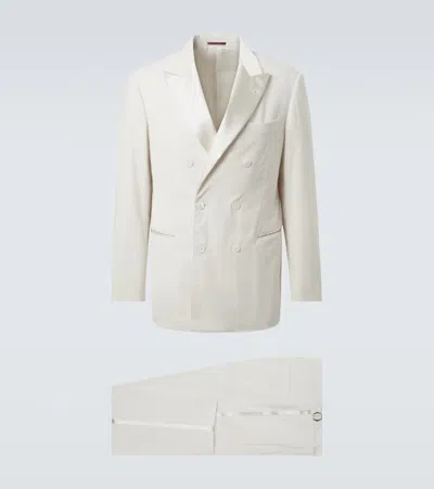 Brunello Cucinelli Cotton Corduroy Suit In White