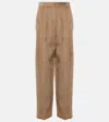 Brunello Cucinelli Weite Hose Aus Baumwoll-cord In Braun