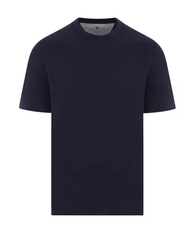 Brunello Cucinelli Layered-effect Crewneck T-shirt In Black