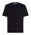 Brunello Cucinelli Cotton Crew-neck T-shirt In Blue