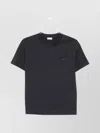 Brunello Cucinelli Cotton Crew Neck T-shirt With Patch Pocket In Gray