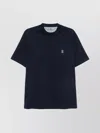 Brunello Cucinelli Cotton Jersey Crew Neck T-shirt With Logo Clothing