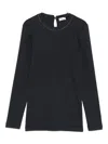 Brunello Cucinelli Embellished Crewneck Sweater With Keyhole Detail