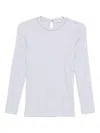 Brunello Cucinelli Cotton Crewneck Sweater In White