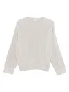 Brunello Cucinelli Ribbed Knit Crewneck Cotton Sweater