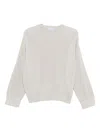 Brunello Cucinelli Ribbed Knit Crewneck Cotton Sweater