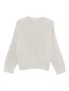 Brunello Cucinelli Ribbed Knit Crewneck Cotton Sweater