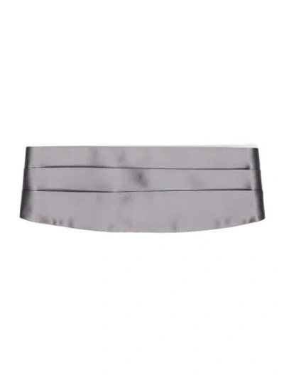 Pre-owned Brunello Cucinelli Cotton Cummerbund In Gray