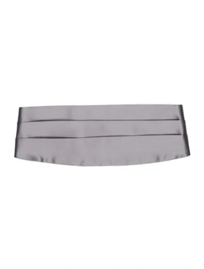 Pre-owned Brunello Cucinelli Cotton Cummerbund In Gray