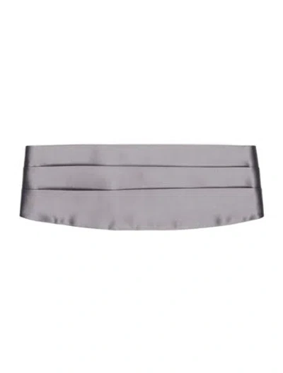 Pre-owned Brunello Cucinelli Cotton Cummerbund In Gray