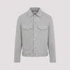 Brunello Cucinelli Structured Denim Jacket With Soft Finish In Kaky