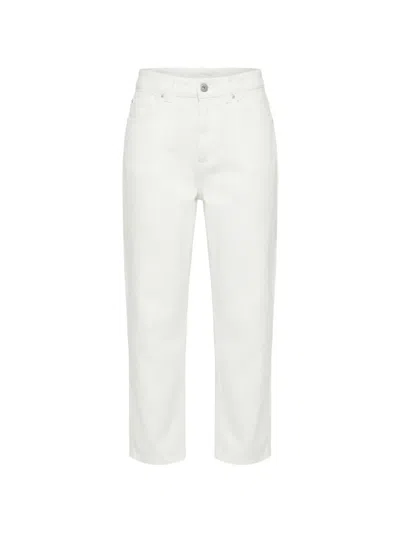 Brunello Cucinelli Cotton Denim Jeans In White