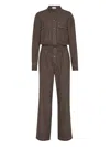 Brunello Cucinelli Lightweight No-fade Denim Jumpsuit
