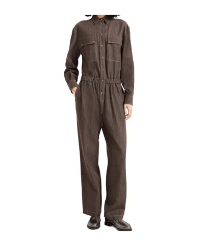 BRUNELLO CUCINELLI COTTON DENIM JUMPSUIT