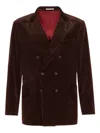 Brunello Cucinelli Brown Double-breasted Jacket In Brown