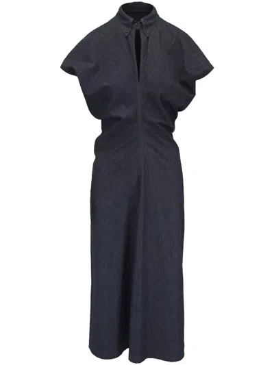 Brunello Cucinelli Cotton Dress In Blue