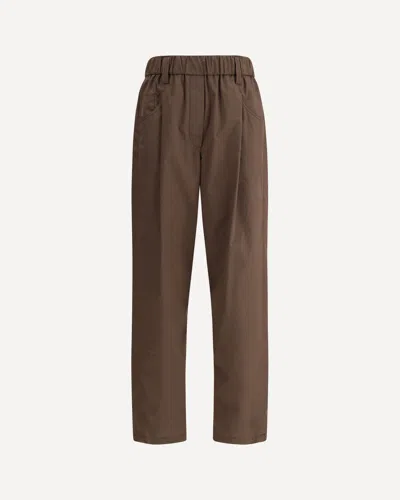 Brunello Cucinelli Cotton Elasticated Pants