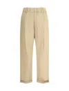 Brunello Cucinelli Cotton Elasticated Pants