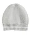 Brunello Cucinelli Cotton Embroidered Bernie Beanie In Gray