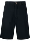Brunello Cucinelli Men Garment-dyed Bermuda Shorts In Twisted Cotton Gabardine