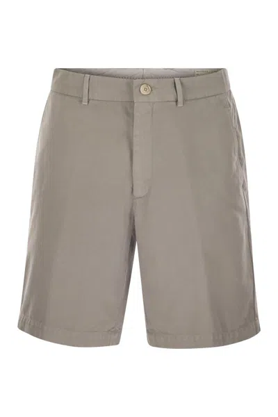 BRUNELLO CUCINELLI BRUNELLO CUCINELLI COTTON GABARDINE BERMUDA SHORTS