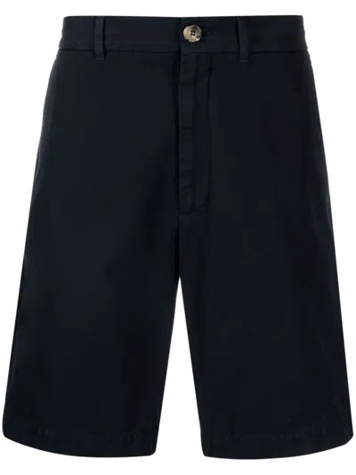 Brunello Cucinelli Cotton Gabardine Bermuda Shorts In Black
