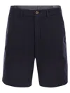Brunello Cucinelli Classic Bermuda Shorts In Navy