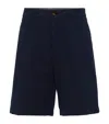 Brunello Cucinelli Classic Bermuda Shorts In Blue
