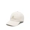 Brunello Cucinelli Baseball Cap In Garment-dyed Twisted Cotton Gabardine With Embroidered Logo