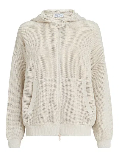Brunello Cucinelli Cotton Hooded Cardigan
