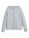 Brunello Cucinelli Cotton Hoodie In Grey
