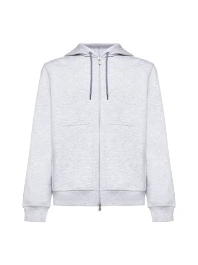 Brunello Cucinelli Cotton Hoodie In White