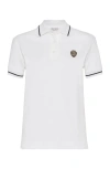 Brunello Cucinelli Logo Polo Shirt In White