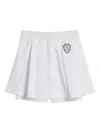Brunello Cucinelli Cotton Skirt With In-built Shorts In White
